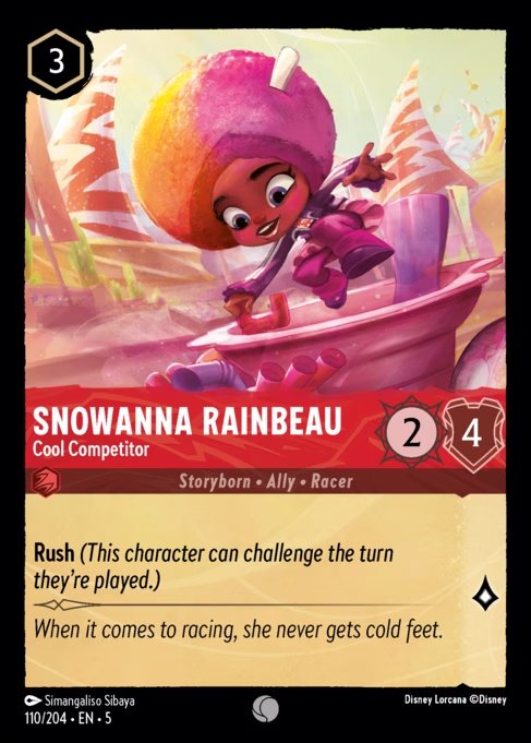 Snowanna Rainbeau - Competidora Fria