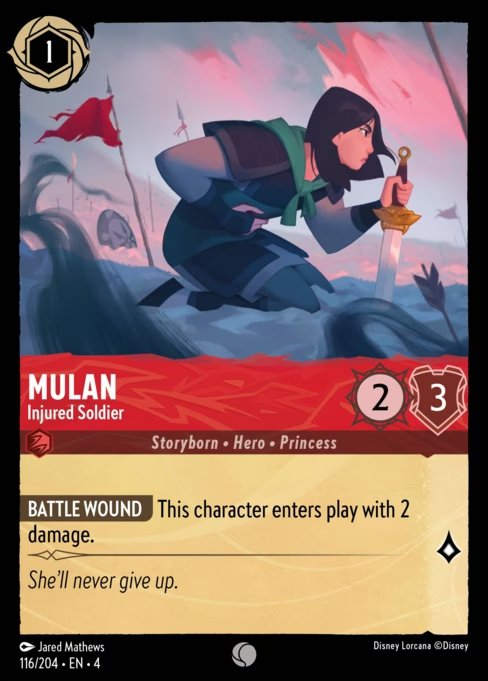Mulan - Soldado Ferido