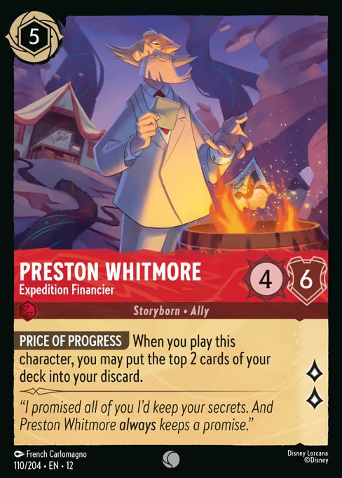 Preston Whitmore - Financiador da Expedição