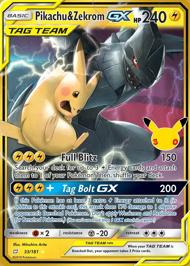 Pikachu & Zekrom-GX
